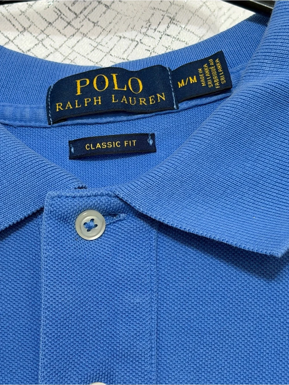 Polo Ralph Lauren Men's Blue Classic Fit Polo Shirt M Red Pony